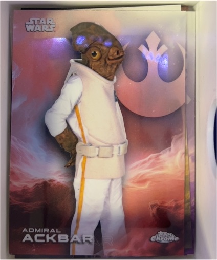 2025 Topps Chrome Star Wars #1 Admiral Ackbar — front