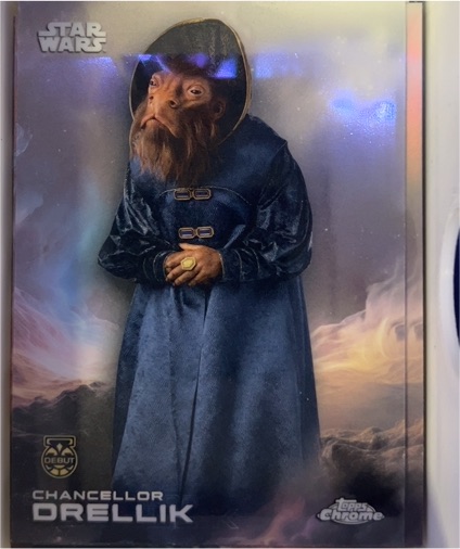 2025 Topps Chrome Star Wars #111 Chancellor Drellik — front