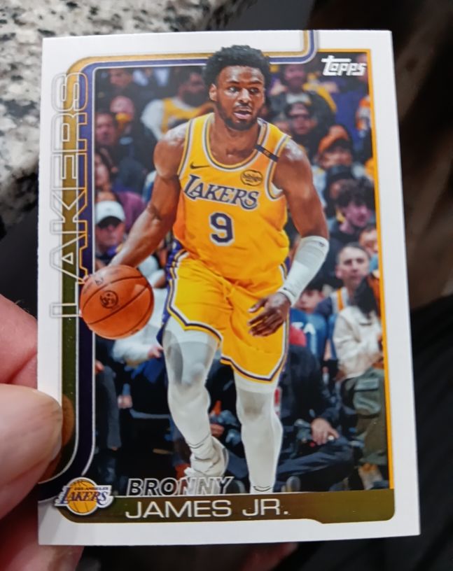 2025-26 Topps Basketball #152 Bronny James Jr. — front