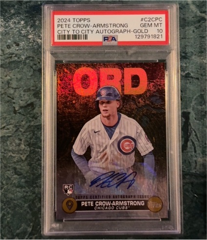 2024 Topps #C2CPC Pete Crow-Armstrong City To City Autograph Gold — front