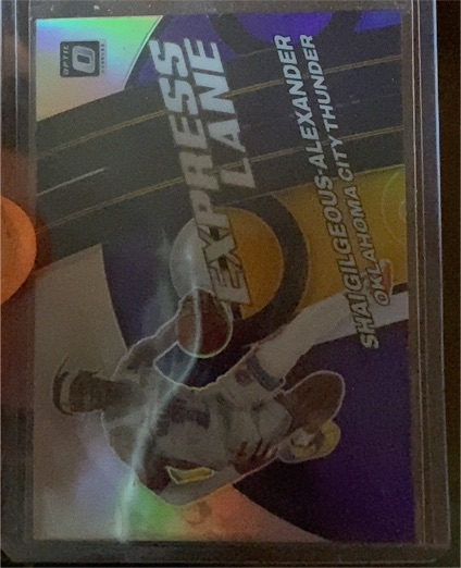 2021-22 Donruss Optic #17 Shai Gilgeous-Alexander Express Lane — front