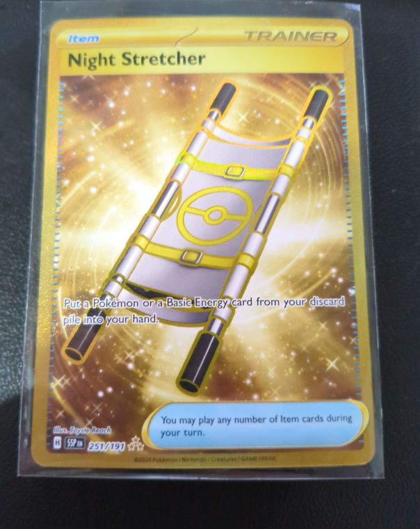 2024 Pokémon SV08: Surging Sparks #251 Night Stretcher — front