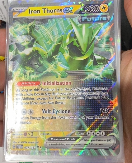 2024 Pokémon SV06: Twilight Masquerade #077 Iron Thorns EX — front