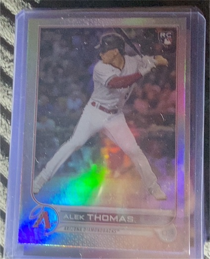 2022 Topps Chrome Update #USC12 Alek Thomas — front