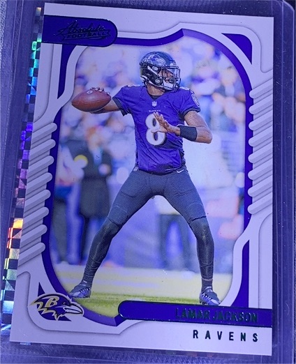 2022 Panini Absolute Football #18 Lamar Jackson — front