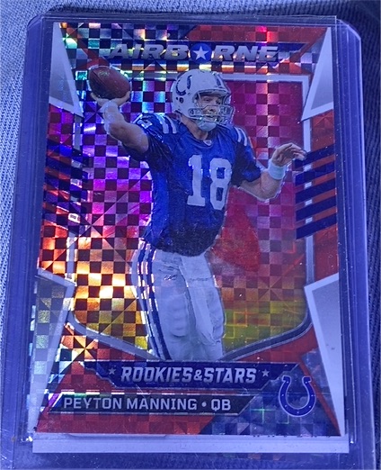 2022 Panini Rookies & Stars Airborne Red Plaid #AI-23 Peyton Manning — front