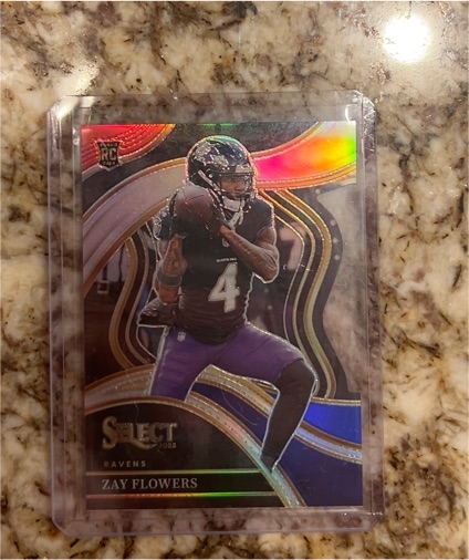 2023 Panini Select Club Level #201 Zay Flowers Rookie — front