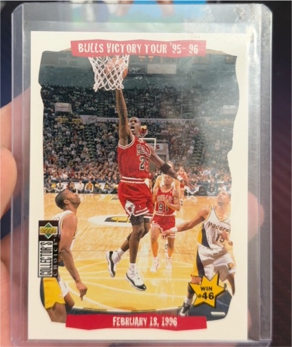 1996 Upper Deck Collector's Choice #26 Michael Jordan Bulls Victory Tour — front