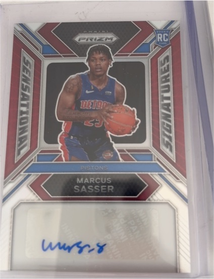 2023-24 Panini Prizm Sensational Signatures #SS-MS Marcus Sasser — front
