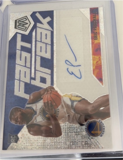 2019-20 Panini Mosaic Fast Break #FB-EP Eric Paschall — front