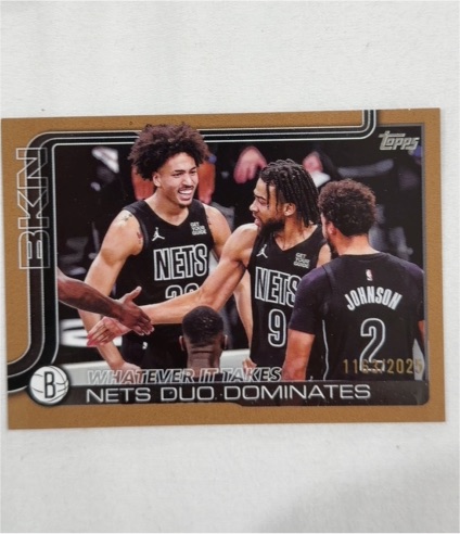 2025-26 Topps #273 Whatever It Takes: Nets Duo Dominates — front