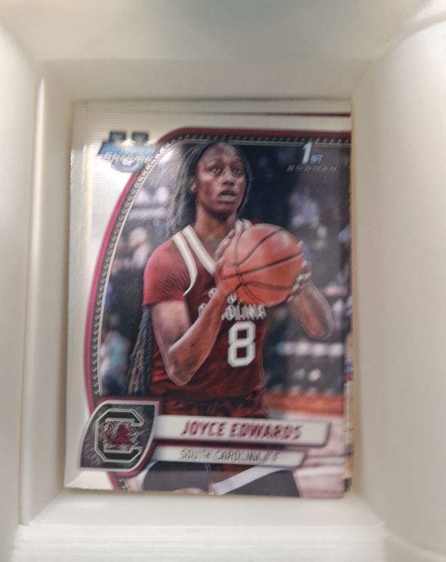 2024-25 Bowman University Chrome #36 Joyce Edwards — front