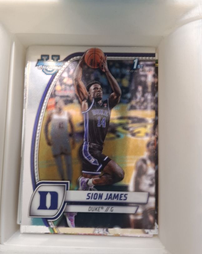 2024-25 Bowman University Chrome #63 Sion James — front