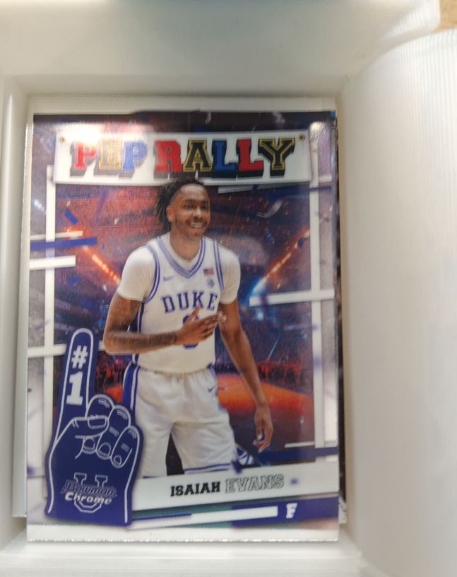 2024-25 Bowman Chrome University Pep Rally #PR-16 Isaiah Evans — front