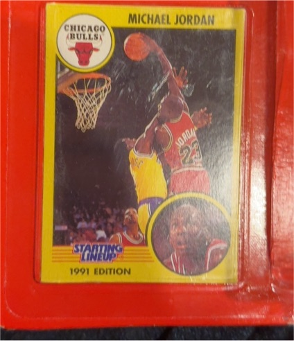 1991 Kenner Starting Lineup #12 Michael Jordan Dunking — front