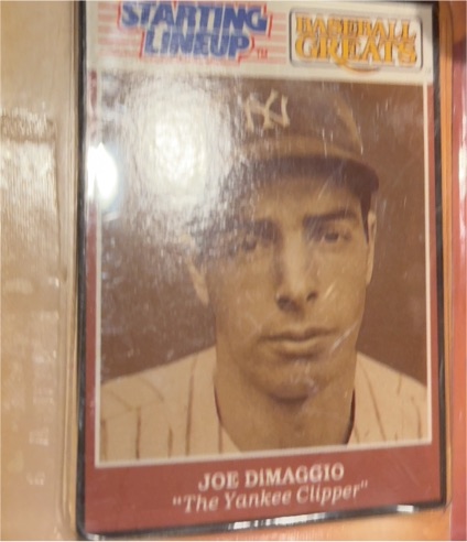 1989 Kenner Starting Lineup Cards Baseball Greats #4.2B Joe DiMaggio — front