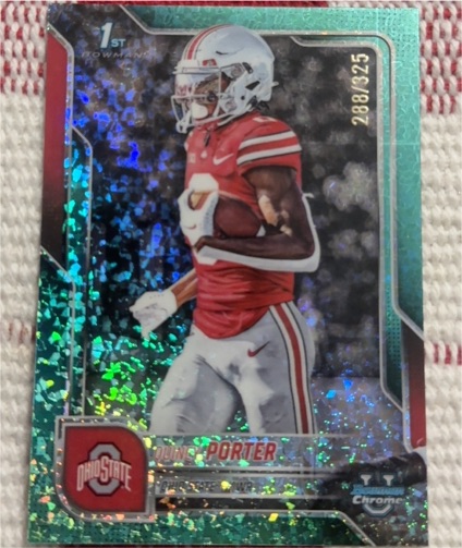 2025 Bowman Chrome University #288 Quincy Porter — front