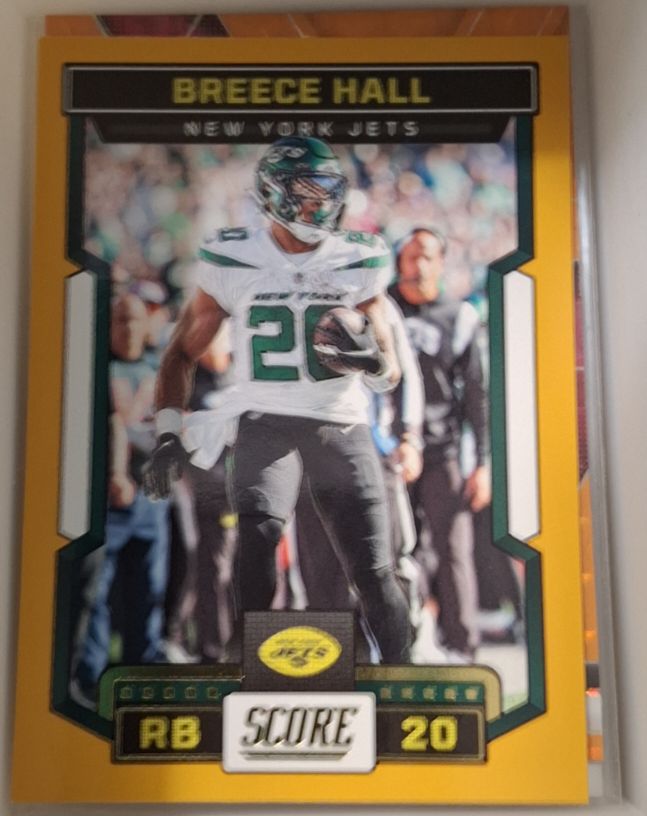 2023 Panini Score #290 Breece Hall — front