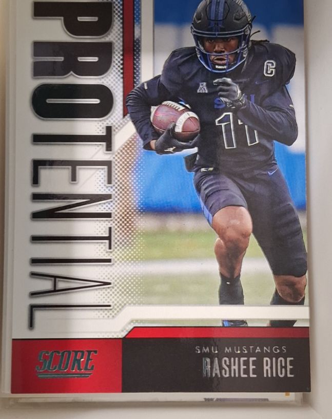 2023 Panini Score #22 Rashee Rice Protential SMU Mustangs — front