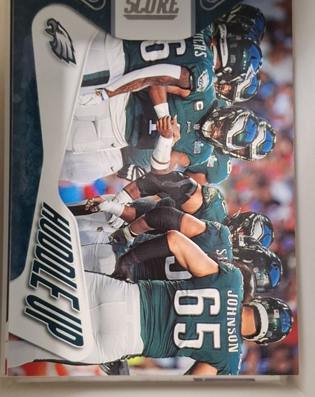 2023 Score #2 Philadelphia Eagles Huddle Up Jalen Hurts — front
