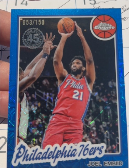2025-26 Topps 1980-81 Topps Chrome #053 Joel Embiid — front