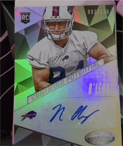 2015 Panini Certified Potential #CPNO Nick O'Leary — front