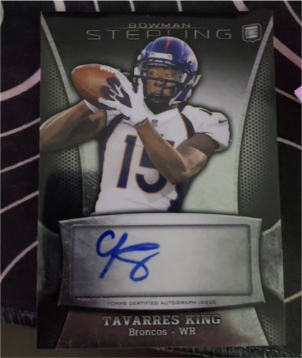 2013 Bowman Sterling Autographs #BSA-TK Tavarres King — front