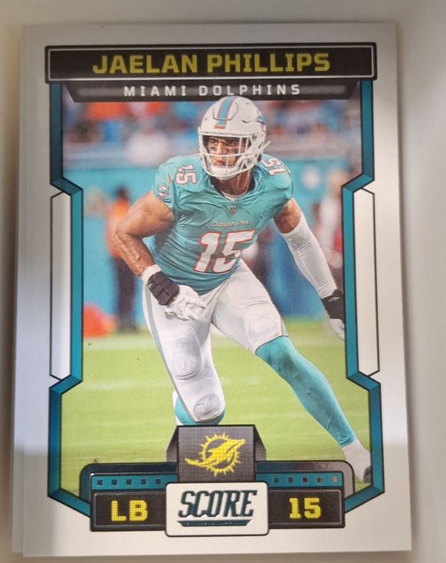 2023 Panini Score #15 Jaelan Phillips — front