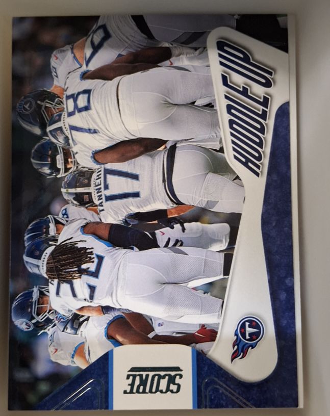 2023 Panini Score #6 Tennessee Titans Huddle Up Ryan Tannehill — front