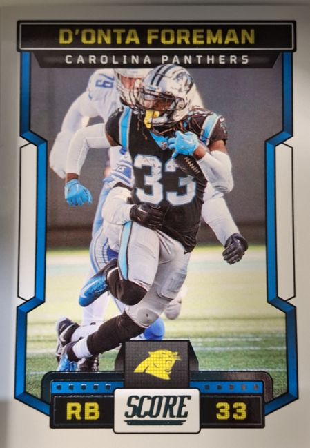 2023 Panini Score #45 D'Onta Foreman Carolina Panthers — front