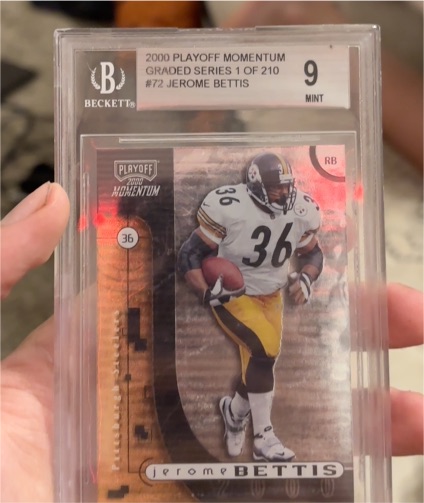 2000 Playoff Momentum #72 Jerome Bettis — front