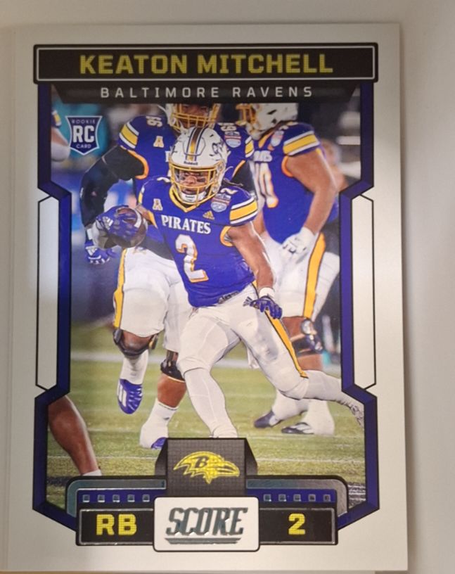 2023 Panini Score #334 Keaton Mitchell — front