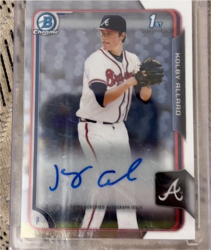 2015 Bowman Chrome #BCA-KA Kolby Allard — front