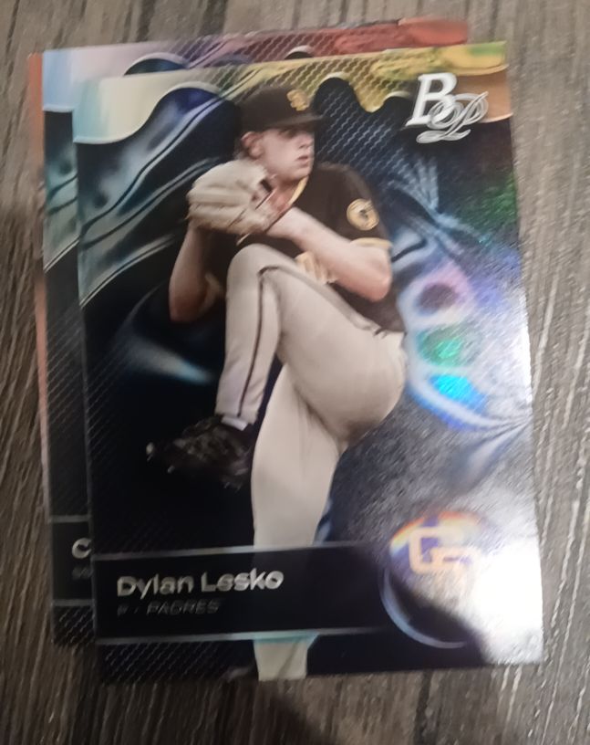 2023 Bowman Platinum #TOP-77 Dylan Lesko — front