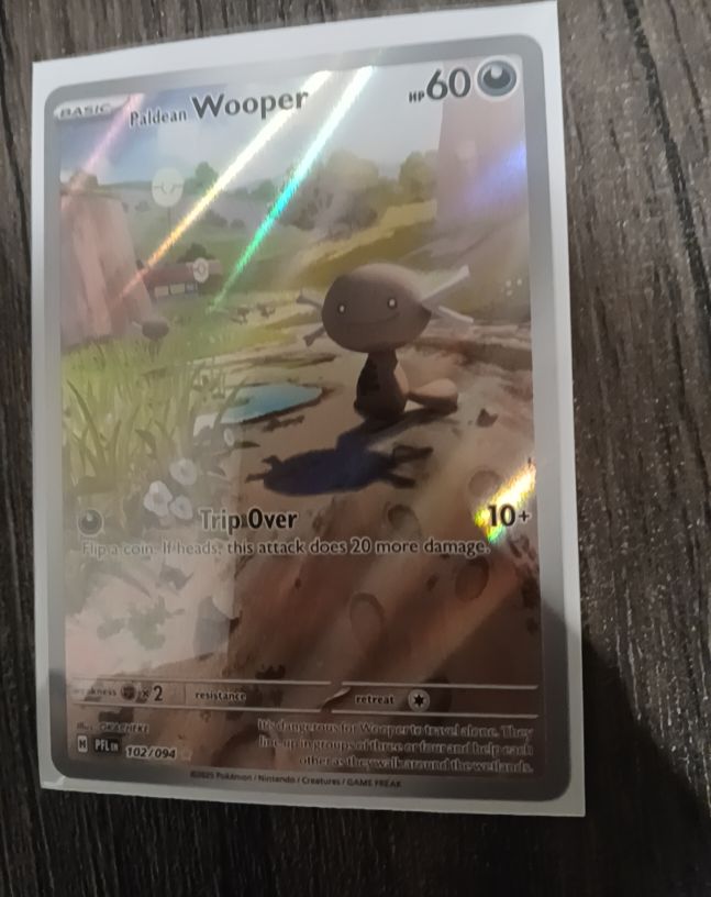 2023 Pokemon Phantasmal Flames #102 Paldean Wooper — front