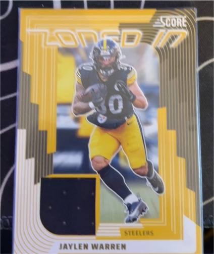 2025 Panini Score Zoned In #ZON-JWN Jaylen Warren — front