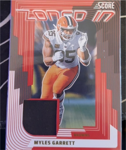 2025 Panini Score #ZON-MGT Myles Garrett — front