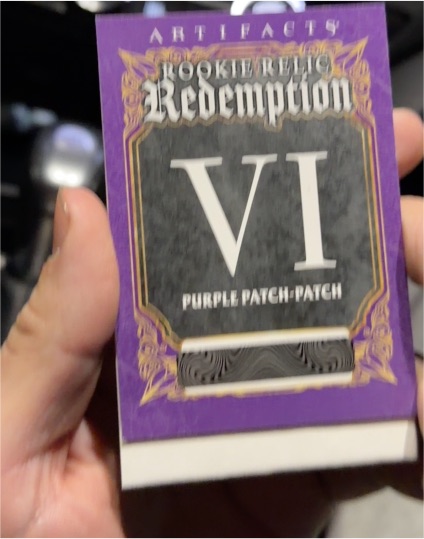 2025-26 Upper Deck Artifacts Rookie Relic Redemption VI Purple Patch-Patch — front