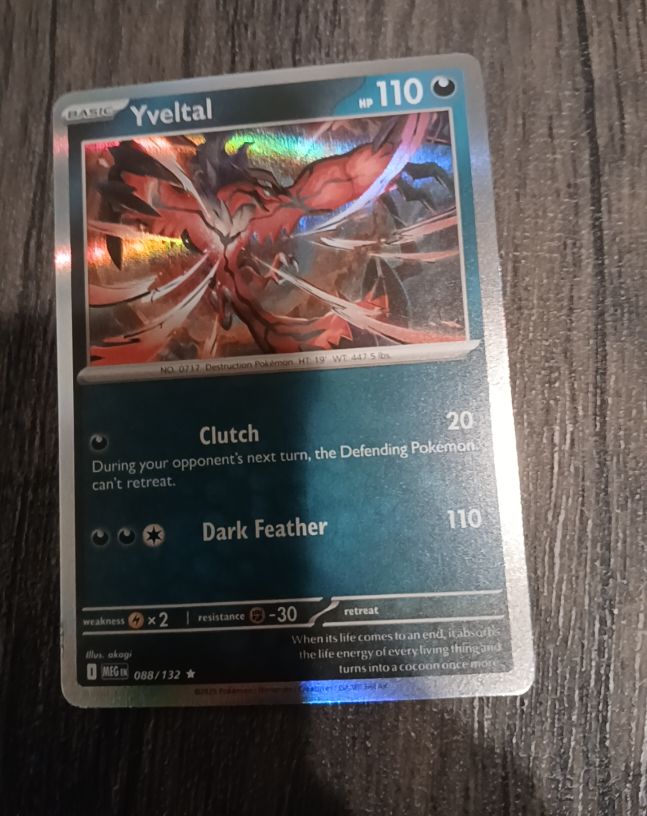 2015 Pokémon ME01: Mega Evolution #088 Yveltal — front