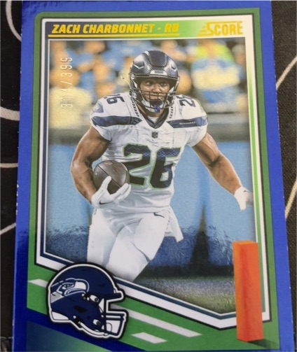 2025 Panini Score #247 Zach Charbonnet — front