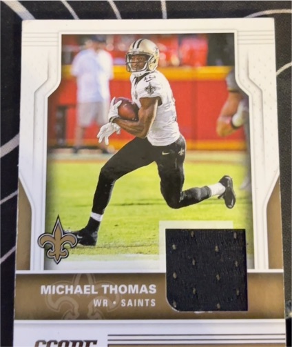 2017 Panini Score Franchise Fabric #4 Michael Thomas — front
