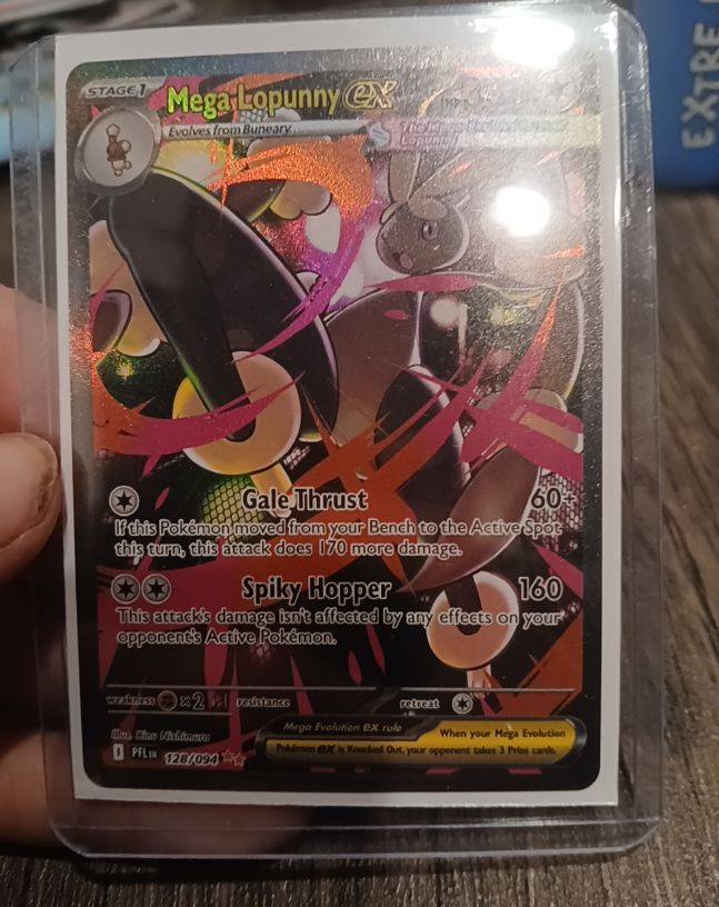2025 Pokémon Phantasmal Flames #128 Mega Lopunny EX — front