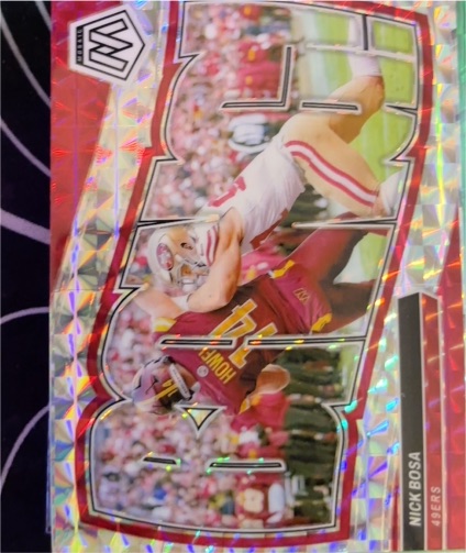 2024 Panini Mosaic Bang! #9 Nick Bosa — front