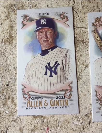 2021 Topps Allen & Ginter Mini #314 David Cone — front