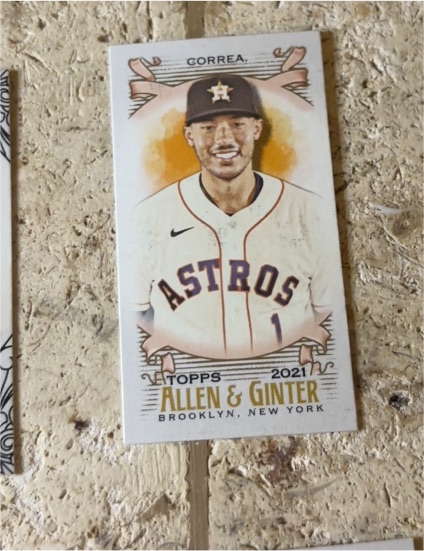 2021 Topps Allen & Ginter Mini #94 Carlos Correa — front