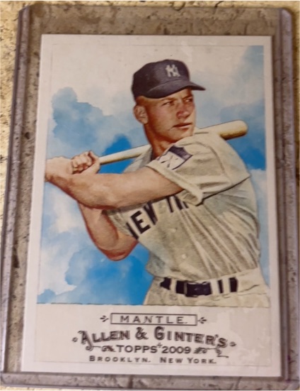 2009 Topps Allen & Ginter #136 Mickey Mantle — front