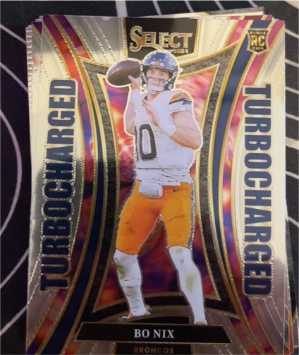 2024 Panini Select #16 Bo Nix Turbocharged Rookie — front