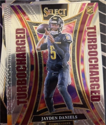 2024 Panini Select #12 Jayden Daniels Turbocharged Rookie — front