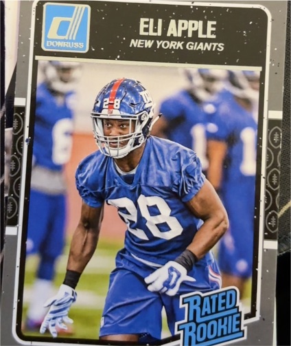 2016 Donruss #367 Eli Apple Rated Rookie — front