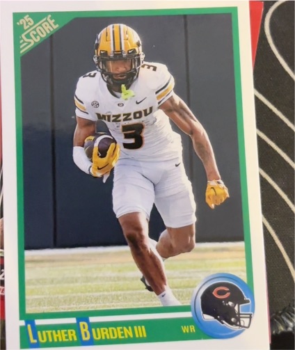 2025 Panini Score #6 Luther Burden III Anniversary Rookie — front